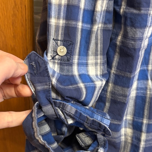 Urban Pipeline Blue and White Plaid Button Down Shirt - Picture 5 of 5